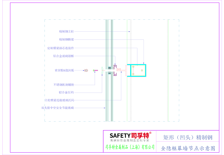 矩形凹頭系列精致鋼型材在幕墻中的運用-司孚特金屬(圖7) 4.5.png